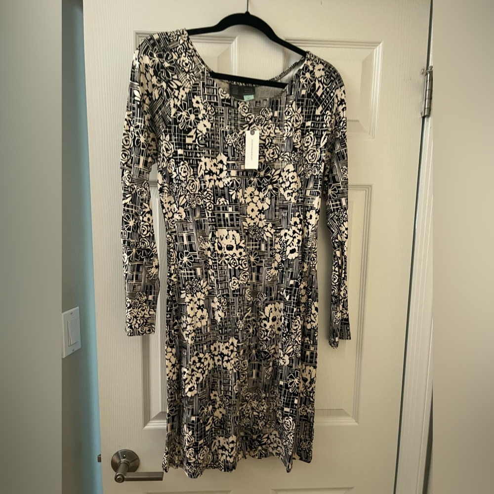 Anthropologie back and white dress